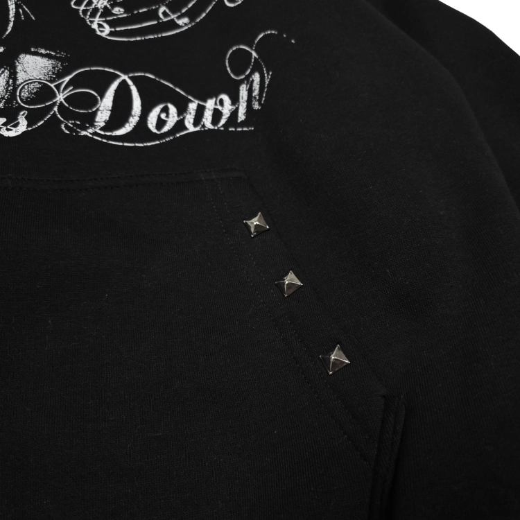 music calms down black hoodie3.png